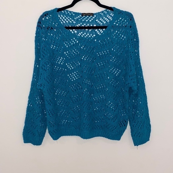 Qed London sweater open eyelet Size S/M - Picture 9 of 10